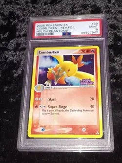 2006 Pokemon EX Holon Phantoms Combusken EX Reverse Holo #39 PSA 9 Mint - Image 1