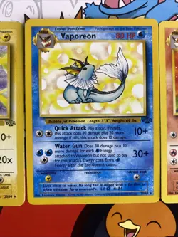 Pokemon TCG Jolteon Flareon Vaporeon Jungle Trio Non-Holo NM/LP - Image 5