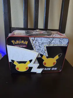 Pokemon Celebrations 25th Anniversary Collectors Chest Lunch Box Tin Sealed - Image 2