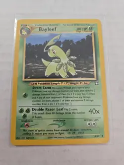 2000 Pokemon Bayleef Neo Genesis Set Unlimited 29/111 WOTC - Image 1