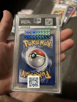 Pokemon TCG Dark Dragonite Holo Rare 1st Edition 5/82 PSA 8 NM-MT Swirl - Image 2