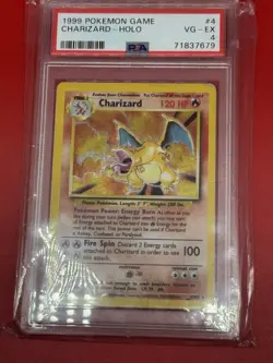 Pokemon TCG Charizard Base Set 4/102 Holo Unlimited Holo Rare - Image 1