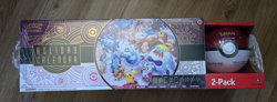 NIB Pokemon TCG 2025 Holiday Advent Calendar Bundle Costco Exclusive Sealed Red - Image 1