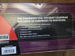 NIB Pokemon TCG 2025 Holiday Advent Calendar Bundle Costco Exclusive Sealed Red - Image 5