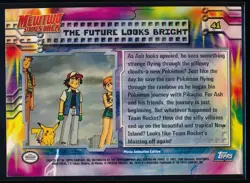 1999 Topps Pokemon Mewtwo Strikes Back #41 The Future Looks Bright Holo Foil - Image 2