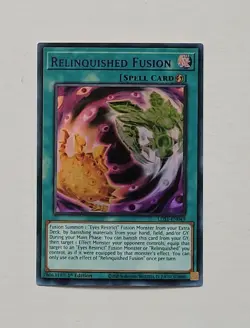 Yugioh Relinquished Fusion LDS1-EN049 Ultra Rare 1st Edition Purple - Image 1