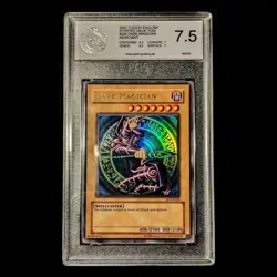 Dark Magician PGS 7.5 Yugioh SDY-E005 2002 Starter Deck Yugi ( PSA Alternative) - Image 1