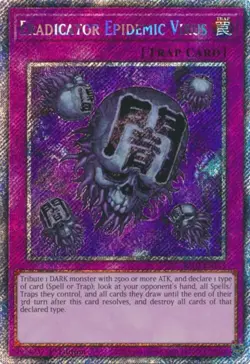 Yugioh! LP Eradicator Epidemic Virus - RA03-EN183 - Platinum Secret Rare - 1st E - Image 1