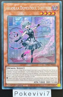 Carte YU-GI-OH! ARIANE LA DOMESTIQUE LABRYNTH MP23-FR228 Secret Rare NEUF - Image 1