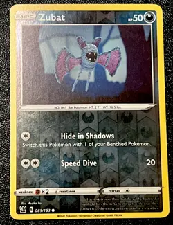 Zubat 089/163 LP Reverse Holo Asako Ito Crocheted Art Pokemon Card! - Image 1