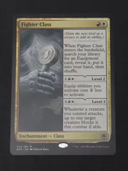 Magic: The Gathering Dungeons & Dragons Fighter Class Rare Card - Image 1