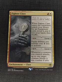Magic: The Gathering Dungeons & Dragons Fighter Class Rare Card - Image 2