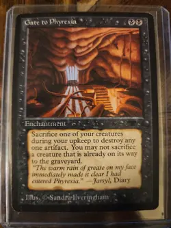 Gate to Phyrexia Limited Edition Antiquities MTG Magic The Gathering Card - Image 1