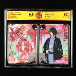 CCG 9.5/10 2022 Kayou Official Naruto CCG SE Card Haruno Sakura/Uchiha Sasuke - Image 1