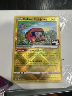 Radiant Charjabug Pokemon Prize Pack Series 3 Promo Pokemon Card NM - Image 1