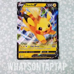 Pokemon Card Pikachu V SWSH285 Black Star Promo Pikachu Vmax Special Collection - Image 1