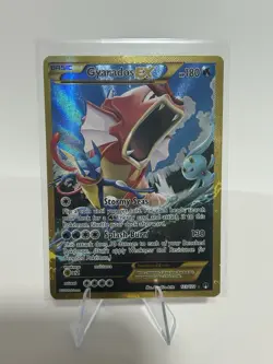 2016 Pokemon Gyarados EX Full Art Holo Secret Rare Card 123/122 XY Breakpoint NM - Image 1
