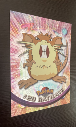 Pokemon 2000 Topps Chrome Card #20 RATICATE Holo Foil RARE TV Animation - Image 4