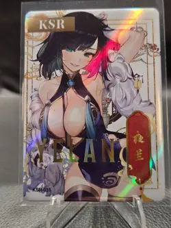 YELAN - GENSHIN IMPACT - GODDESS STORY - STAR PARTY - KSR-015 - HOLO CARD -WAIFU - Image 2