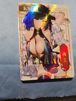 YELAN - GENSHIN IMPACT - GODDESS STORY - STAR PARTY - KSR-015 - HOLO CARD -WAIFU - Image 5