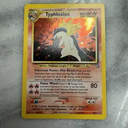 2000 Neo Genesis Typhlosion 18/111 Holo Rare WOTC Vintage Pokemon Card NM/LP - Image 1