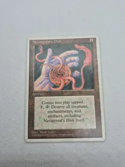 Moderately Played, English - 1 x MTG Nevinyrral's Disk Fourth Edition - Image 1