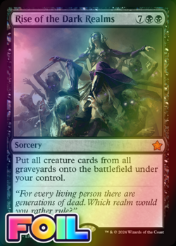x1 Rise of the Dark Realms FDN Foundations MTG 183 FOIL MYTHIC M/NM 1x - Image 1