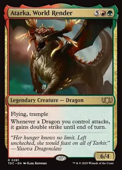 Atarka, World Render Commander: Tarkir: Dragonstorm NM MTG Non-Foil - Image 1