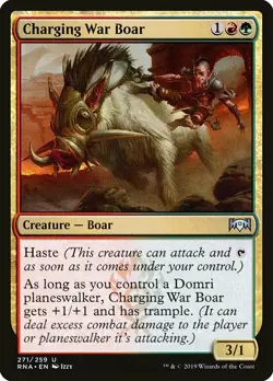 1x Charging War Boar - NM English MTG - Ravnica Allegiance - Image 1