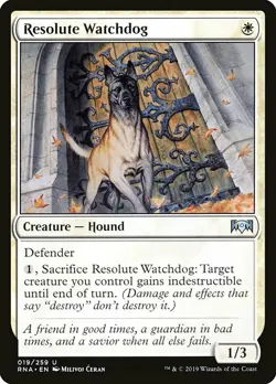 1x Resolute Watchdog - NM English MTG - Ravnica Allegiance - Image 1