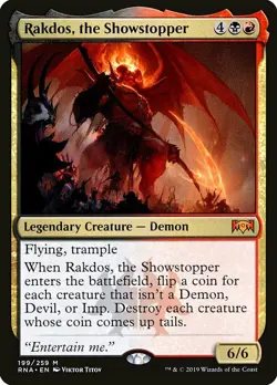 1x Rakdos, The Showstopper - NM English MTG - Ravnica Allegiance - Image 1