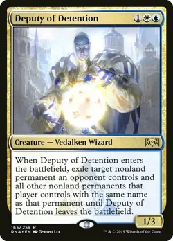 1x Deputy of Detention - NM English MTG - Ravnica Allegiance - Image 1