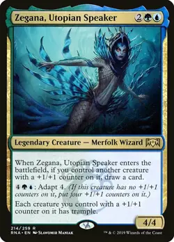 1x Zegana, Utopian Speaker - NM English MTG - Ravnica Allegiance - Image 1