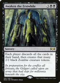 1x Awaken The Erstwhile - NM English MTG - Ravnica Allegiance - Image 1