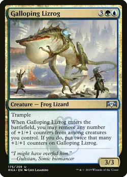 1x Galloping Lizrog - NM English MTG - Ravnica Allegiance - Image 1