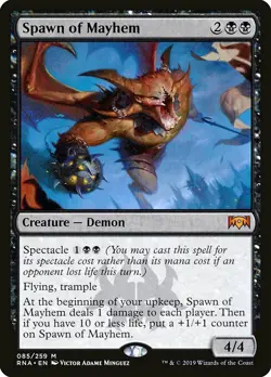 1x Spawn of Mayhem - NM English MTG - Ravnica Allegiance - Image 1