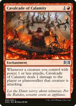 1x Cavalcade of Calamity - NM English MTG - Ravnica Allegiance - Image 1