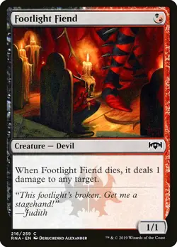1x Footlight Fiend - NM English MTG - Ravnica Allegiance - Image 1