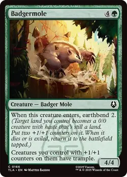 NM Badgermole, MTG, Avatar: The Last Airbender, Magic the Gathering, 166 - Image 1