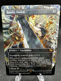 Buster Sword Borderless Regular ENGLISH MTG Final Fantasy 0351 Mythic NM - Image 1