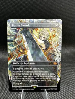 Buster Sword Borderless Regular ENGLISH MTG Final Fantasy 0351 Mythic NM - Image 2