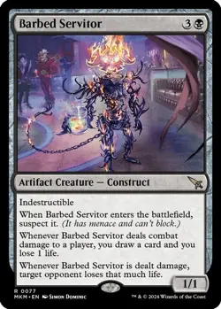 Barbed Servitor 0077 (Regular) MTG Karlov Manor NM - Image 1