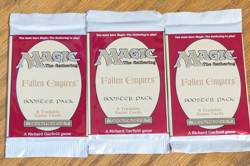MTG - 3x Fallen Empires Booster Pack - Magic the Gathering Factory Sealed 1994 - Image 1