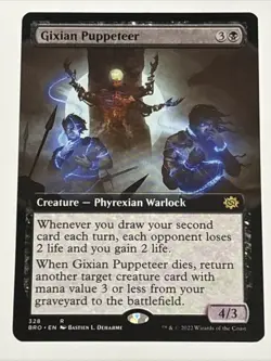 MTG The Brothers' War Gixian Puppeteer Extended Art 328 NM Rare - Image 1