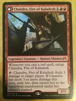 TOP Chandra, Fire of Kaladesh / Feuer von - ORIGINS - englisch (near-mint -) - Image 1