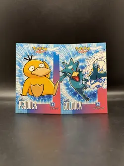 Psyduck Golduck Attacks Database Cracked Ice Holo Kanto Pokemon - Image 1