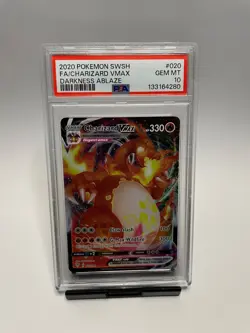 Pokemon Charizard VMAX 020/189 Darkness Ablaze Ultra Rare Graded PSA 10 Gem Mint - Image 1