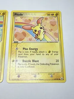 2004 Pokemon Minun & Plusle EX Hidden Legends Set - 46/101 & 47/101 Near mint or - Image 3