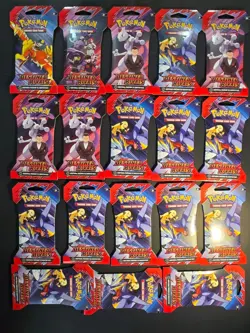 Scarlet and Violet Destined Rivals Sleeved Booster Pack 18 Packs Pokemon TCG Lot - Image 1