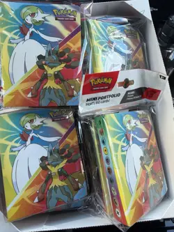 Pokemon TCG Mega Evolution Mini Portfolio w/Booster 12x Box - Factory Sealed - Image 1